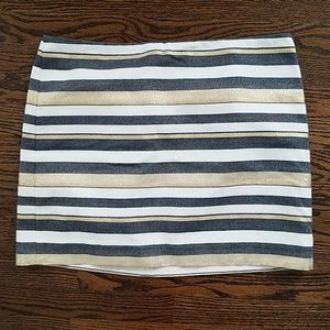 J. Crew Striped Pencil Skirt